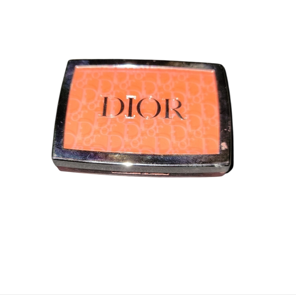 Dior Iconic Rosy Glow Blush In Poppy Coral Compact- Machine Defect In Print